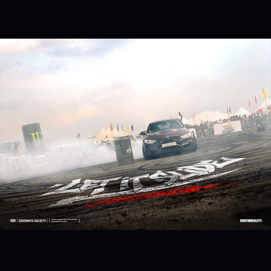 BMW M3 supercar drift poster india — Shot In Reality
