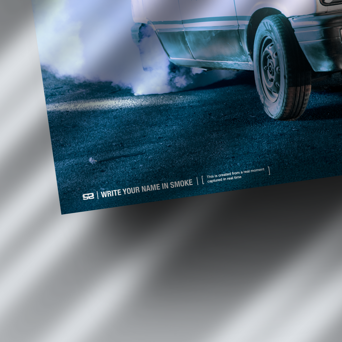 Maruti 800 burnout and donuts poster india — Shot In Reality